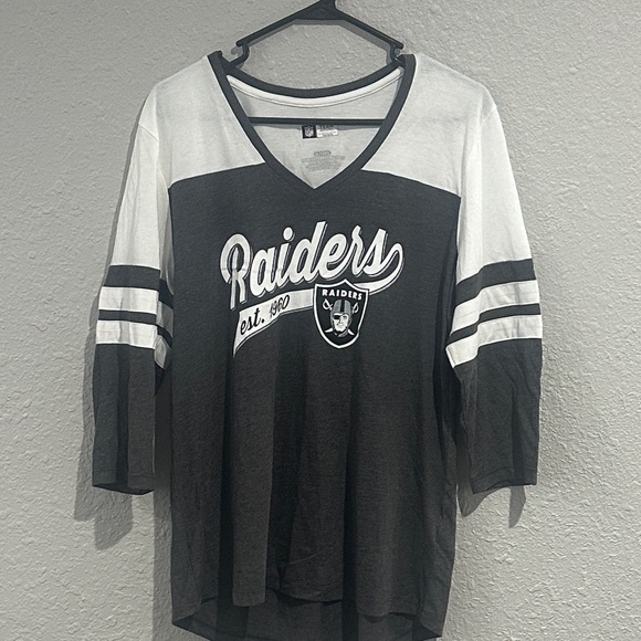 Raiders women’s size XL NWOT 3/4 sleeve - Picture 1 of 8